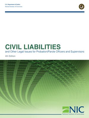 cover image of Civil Liabilities and Other Legal Issues for Probation/Parole Officers and Supervisors
